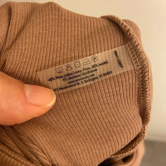 Commando Ribbed Joggers Taupe Size Medium - Picture 5 of 7